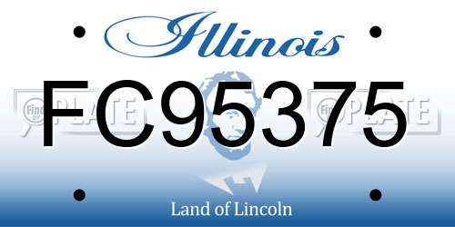 FC95375 Illinois License Plate