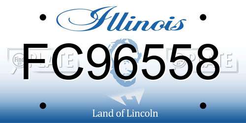 FC96558 Illinois License Plate