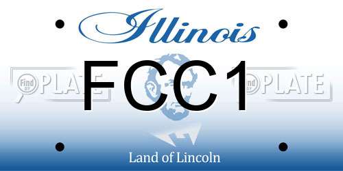 FCC1 Illinois License Plate