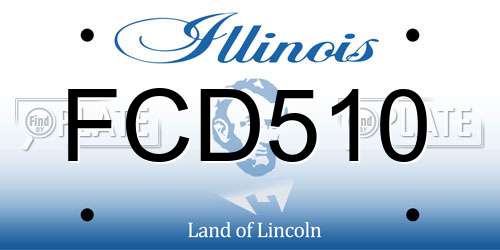 FCD510 Illinois License Plate
