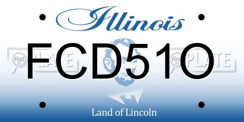 FCD51O Illinois License Plate