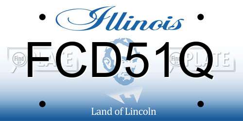 FCD51Q Illinois License Plate
