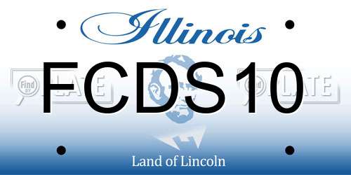 FCDS10 Illinois License Plate