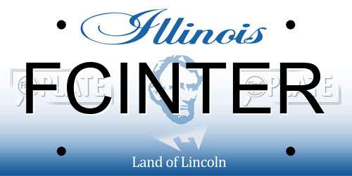 FCINTER Illinois License Plate
