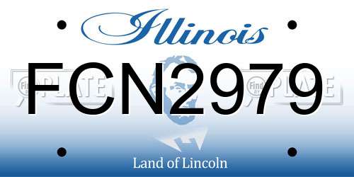 FCN2979 Illinois License Plate