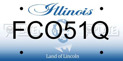 FCO51Q Illinois License Plate