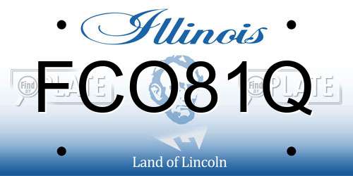 FCO81Q Illinois License Plate