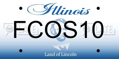 FCOS10 Illinois License Plate