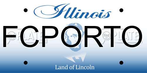 FCPORTO Illinois License Plate