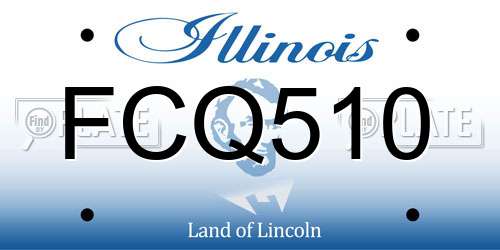 FCQ510 Illinois License Plate