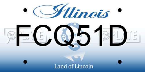 FCQ51D Illinois License Plate