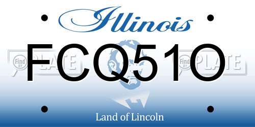 FCQ51O Illinois License Plate