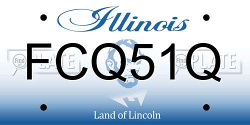 FCQ51Q Illinois License Plate