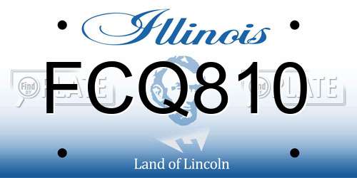FCQ810 Illinois License Plate