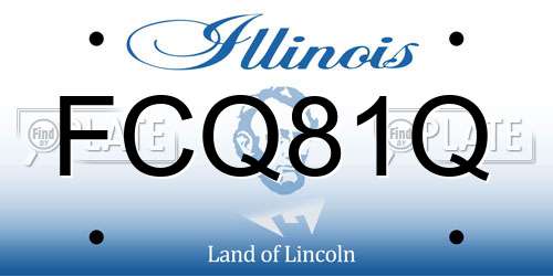 FCQ81Q Illinois License Plate