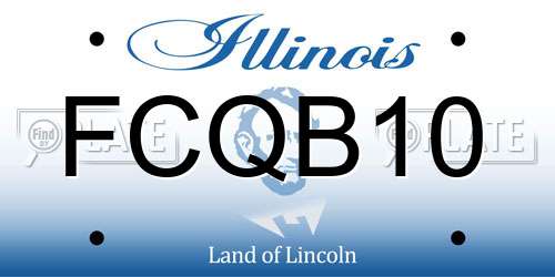 FCQB10 Illinois License Plate