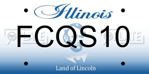 FCQS10 Illinois License Plate