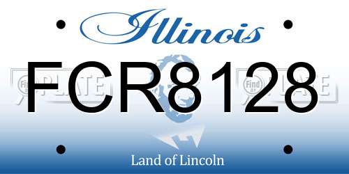 FCR8128 Illinois License Plate