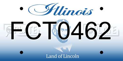 FCT0462 Illinois License Plate