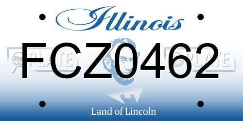 FCZ0462 Illinois License Plate
