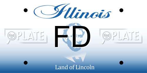 FD Illinois License Plate