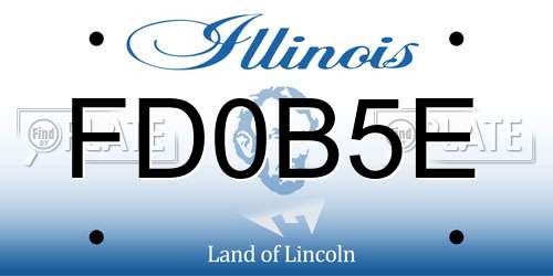 FD0B5E Illinois License Plate
