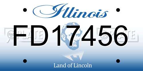 FD17456 Illinois License Plate