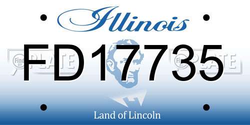 FD17735 Illinois License Plate