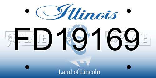 FD19169 Illinois License Plate