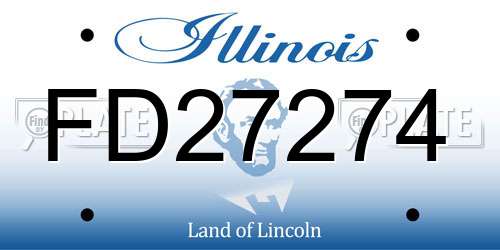 FD27274 Illinois License Plate