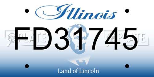 FD31745 Illinois License Plate