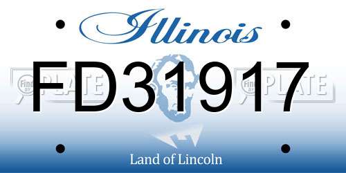 FD31917 Illinois License Plate