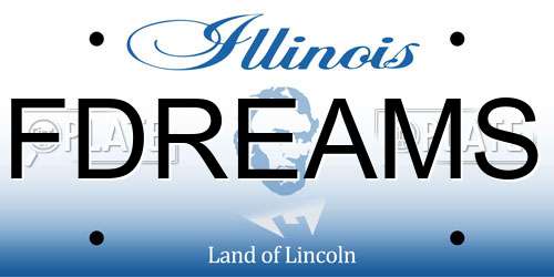 FDREAMS Illinois License Plate