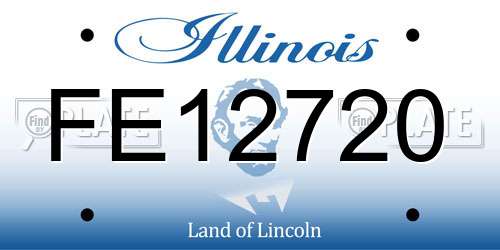 FE12720 Illinois License Plate