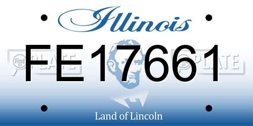 FE17661 Illinois License Plate