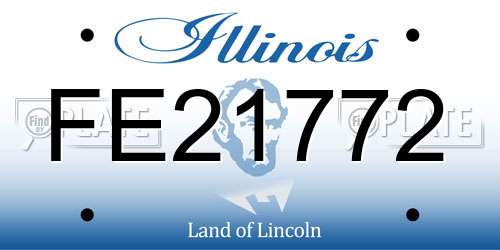 FE21772 Illinois License Plate