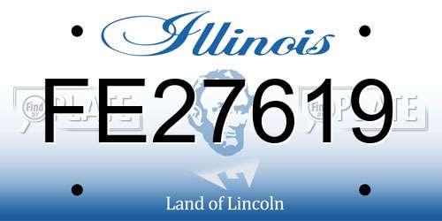 FE27619 Illinois License Plate