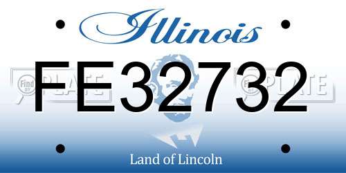 FE32732 Illinois License Plate