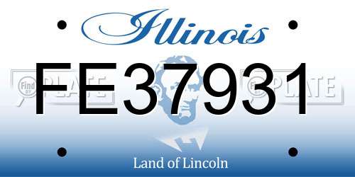 FE37931 Illinois License Plate