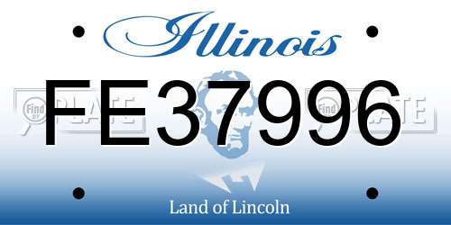 FE37996 Illinois License Plate