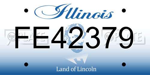 FE42379 Illinois License Plate