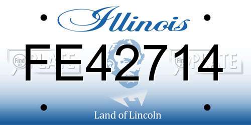 FE42714 Illinois License Plate