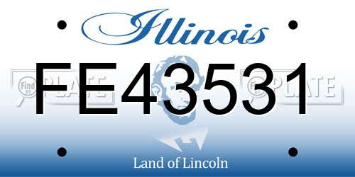 FE43531 Illinois License Plate