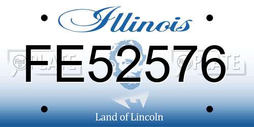 FE52576 Illinois License Plate