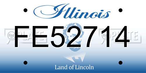 FE52714 Illinois License Plate