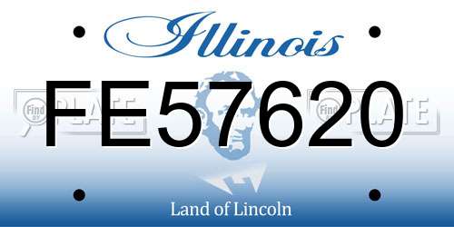 FE57620 Illinois License Plate