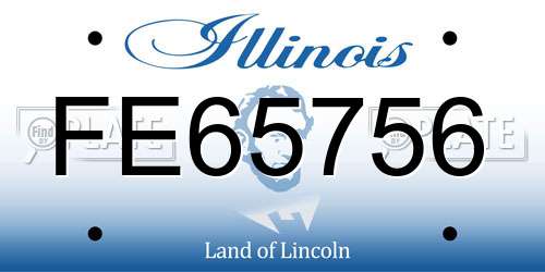 FE65756 Illinois License Plate