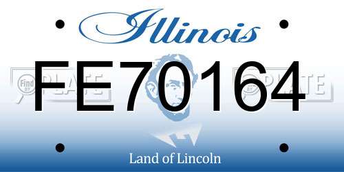 FE70164 Illinois License Plate