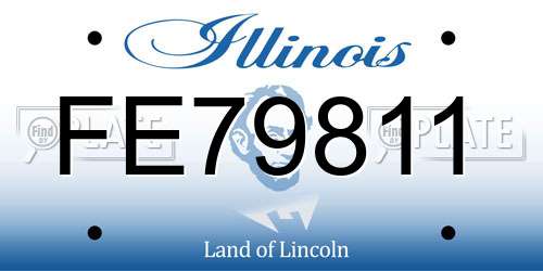 FE79811 Illinois License Plate