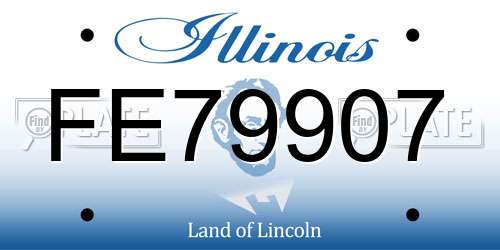 FE79907 Illinois License Plate